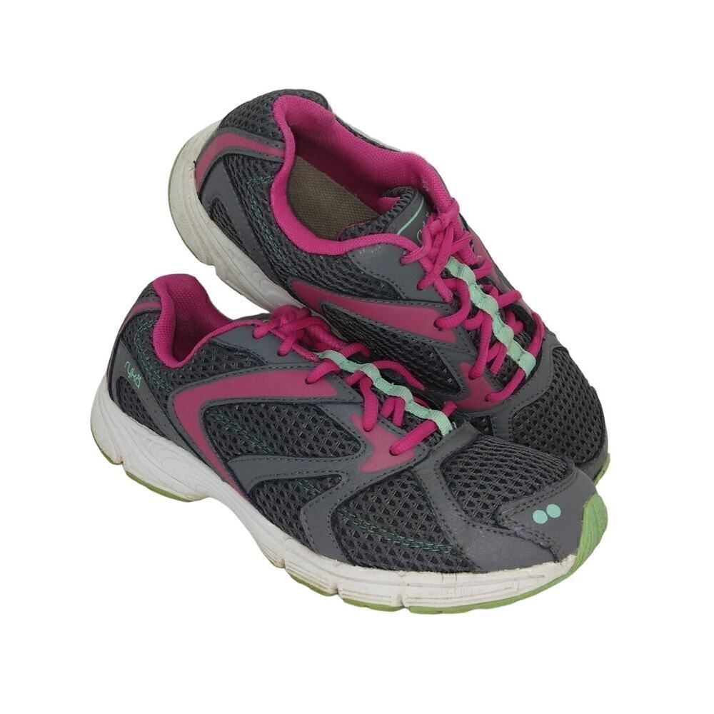 Ryka Propel Womens Pre-owned Gray & Pink Athletic Sneakers - sz. 8M